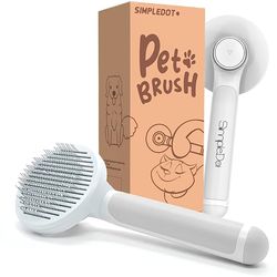 self cleaning slicker brush for dogs and cats