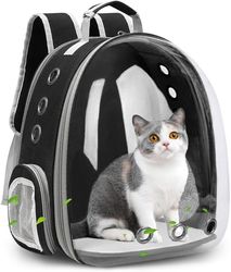 cat backpack carrier bubble expandable foldable breathable cat carrier dog carrier backpack for hiking, travelling, camp