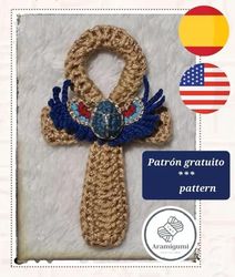 ankh egipcio, amigurumi crochet patterns, crochet pattern