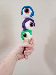 eye scream monster cone amigurumi