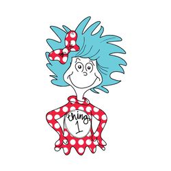 cute thing one svg, dr seuss svg, thing 1 svg, cute thing 1 svg, thing 1 clipart, thing 1 vector, cat in the hat svg, dr