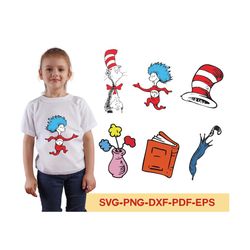 bundle dr seuss svg, dr seuss svg, dr seuss birthday svg, miss thing svg, dr seuss hat svg, cat in the hat svg, dr seuss