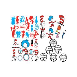 dr seuss svg bundle, dr seuss svg, cat in the hat svg, thing 1 thing 2 svg, dr seuss quotes, dr seuss book svg, dr seuss