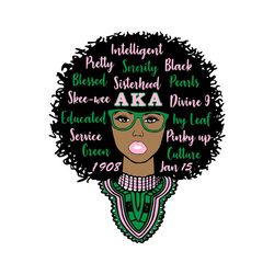 alpha kappa alpha girl, sorority svg, aka girl gang svg, aka sorority gift