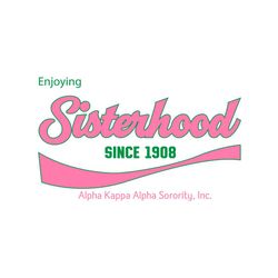 enjoying sisterhood since 1908, sorority svg, enjoying sisterhood