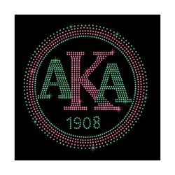 aka sorority 1908 svg, sorority svg, aka svg, aka 1908 svg