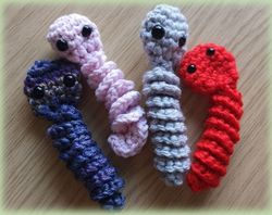 Safe Worry Worm Amigurumi Crochet Patterns, Crochet Pattern