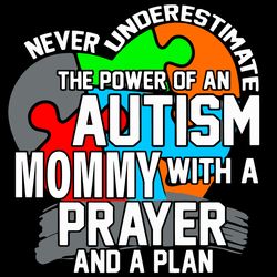 never underestimate the power of an autism mommy svg, awareness svg, autism svg, autism awareness svg, autism mommy svg,