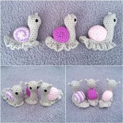 amigurumi garden snail, amigurumi crochet patterns, crochet pattern