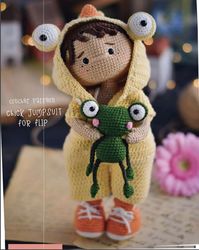 flipper the frogs hunter amigurumi pdf pattern toys patterns