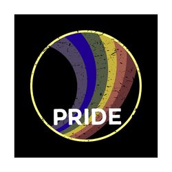 Vintage Rainbow Pride Svg, Happy Pride Month, Rainbow Shirt Svg, LGBT Shirt Svg, Silhouette Cameo, Cricut File, Svg, Png
