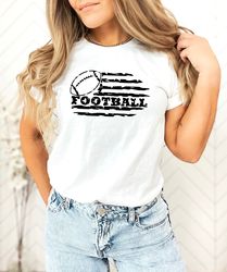 distressed football flag shirt, football us flag shirt, cool football shirt, american football t-shirt, american flag sh