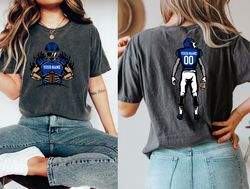 customized front back football shirt, your name football shirt, football shirt, game day shirt, football season tee, foo