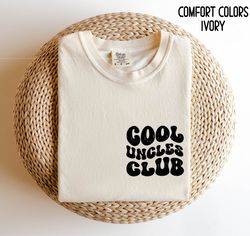 cool uncles club shirt for uncle, fathers day gift for uncle ,pregnancy announcement tshirt for uncl