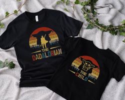 dadalorian and child shirt,father and son matching shirts,fathers day gifts from son, fathers day sh