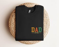 personalized dad shirt, dad est 2024 tshirt, custom dad, pregnancy announcement for dad, gift for da