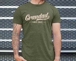 personalized new grandpa shirt, custom grandpa shirt with kids name, fathers day gift for grandpa, grandpa birthday gift