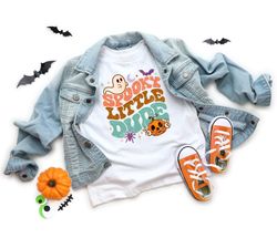 spooky little dude halloween kids shirt, halloween shirt, retro kids halloween shirt, halloween baby bodysuit, kids fall