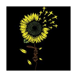 jesus sunflower, trending svg, jesus svg, love jesus, sunflower svg, sunflower gift, christian svg, gift for girl, love