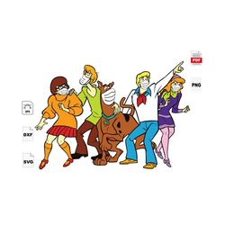 scooby doo and friends, scooby doo svg, scooby doo vector, scooby wear face mask, face mask svg, scooby doo shirts, scoo