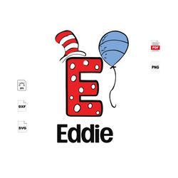 eddie, trending svg, dr.seuss svg, dr.seuss hat, cute hat, dr.seuss gift, dr.seuss shirt, air balloon svg, dr.seuss air
