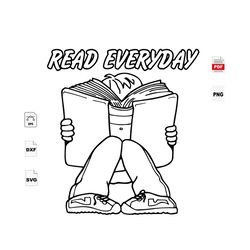 read everyday, trending svg, reading day svg, book svg, america reading day svg, book gift, reading svg, love reading sv