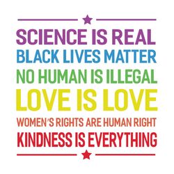 science is real black lives matter no human is illegal love is love, trending svg, lgbt svg, lgbt gift,bisexual tee, rai