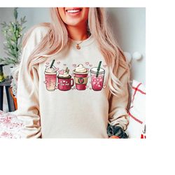 womens valentines day sweatshirt, valentine coffee sweatshirt, womens valentines day sweater, valentines day shirt, vale