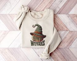 howdy witches halloween sweatshirt, halloween shirts, womens western shirt, witch pumpkin shirt, halloween witches shirt