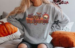 happy halloween sweatshirt, halloween sweatshirt, happy halloween t-shirt, funny halloween sweatshirt, women halloween s