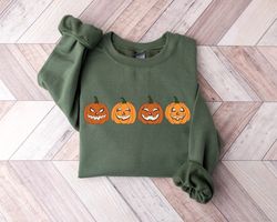 pumpkin sweatshirt, pumpkin sweater,halloween gift for woman, halloween crewneck sweatshirt, halloween sweater, spooky