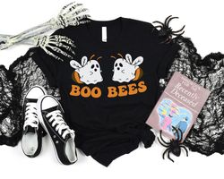 boo bees shirt, boo bee halloween shirt, halloween boo shirt, ghost bee halloween shirt, funny halloween tee for women,