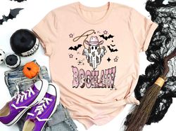 halloween boo haw shirt, retro halloween sweatshirt, ghost girl shirt, country girl halloween tee, spooky season shirt,