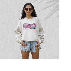 all american babe sweatshirt, fourth of july sweater, 4th of july sweater, america pullover, womens sweatshirt, independ