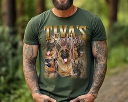 personalized dog dad shirt, custom photo dog portrait tee, gift for dog dad, funny shirt for dad lover