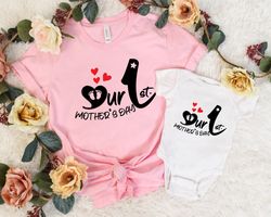 mom and baby shirts, first mothers day shirt, mommy and me shirts, 1st