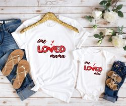 one loved mama shirt, one loved mini shirt, matching mama mini tee, mo