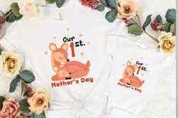 our 1st mothers day shirt, first mothers day, mommy and me shirts, mom