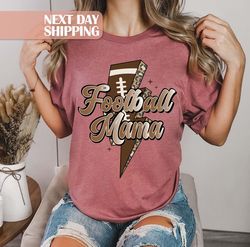 football shirt mom, sports mama shirt, mom football shirt, mama lightn