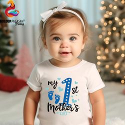 my first mothers day shirt, mothers day gift, baby 1st mothers day