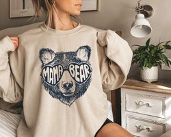 mama bear sweatshirt, mom life sweatshirt, new mom gift, baby shower