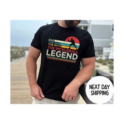 the man the legend the pickleball shirt , fathers day gift , retro pickleball dad shirt ,pickleball dad gift ,pickleball