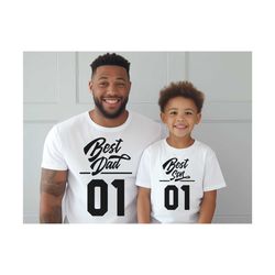 best son and best dad father's day matching shirt, dad shirt, father shirt, dad matching shirt, dad baby reveal shirt, d