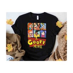 retro disney a goofy movie est 1995 characters shirt funny max roxanne powerline tshirt wdw magic kingdom tee dis, disne