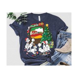 retro dalmatian dog in front of tv sweatshirt disney dog lover tshirt mickey's very merry christmas tee disneylan, disne