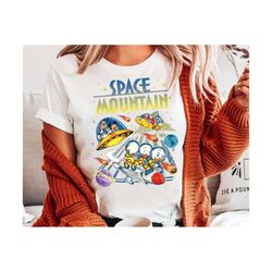 retro 90s space mountain sweatshirt vintage mickey and friends tshirt walt disney world tee disneyland trip shirt, disne