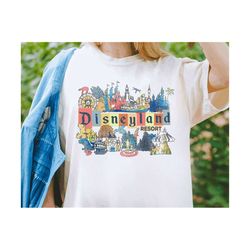 retro 90s disneyland resort shirt disney 100 years of wonder tshirt wdw magic kingdom tee disneyland trip shirts,, disne