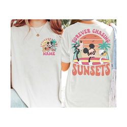 personalized disney 2sided mickey and friends summer trip shirt disney let's cruise tshirt summer vibes tee disn, disney