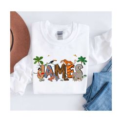 name disney jungle book shirt personalized mowgli baloo louie kaa tshirt disneyland matching tee wdw family trip, disney