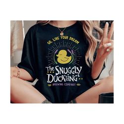 funny the snuggly duckling go live your dream shirt vintage disney tangled rapunzel princess tshirt wdw magic kingd, dis